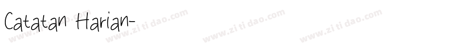 Catatan Harian字体转换